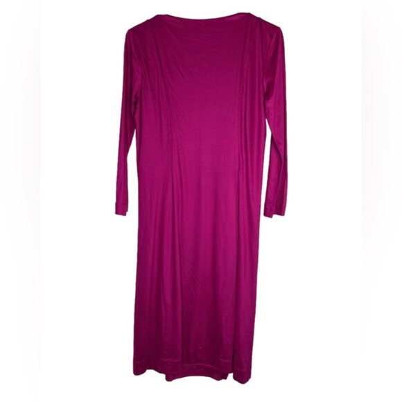 BOSS HUGO BOSS MADE ITALY 🇮🇹 3/4 Sleeve Cowl Neck Lined Fitted Sheath Dress S - Picture 2 of 12